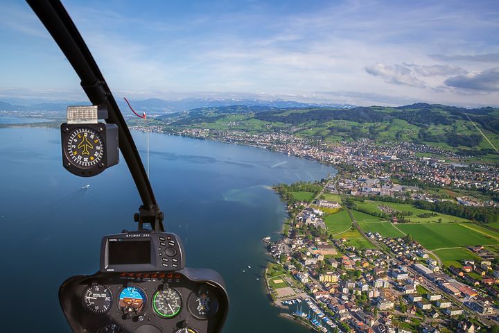 helicopter ride view