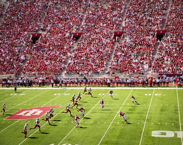 football field during a game